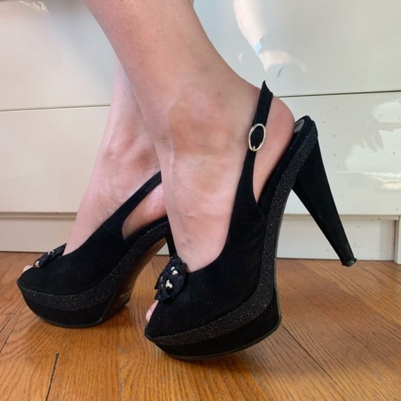 Italian Massimo Santini Platform Heels sz 42 or 10 - Picture 1 of 13